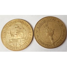 AUSTRALIA . TWO 2 OLYMPIC TOKENS . SCARCE TYPE